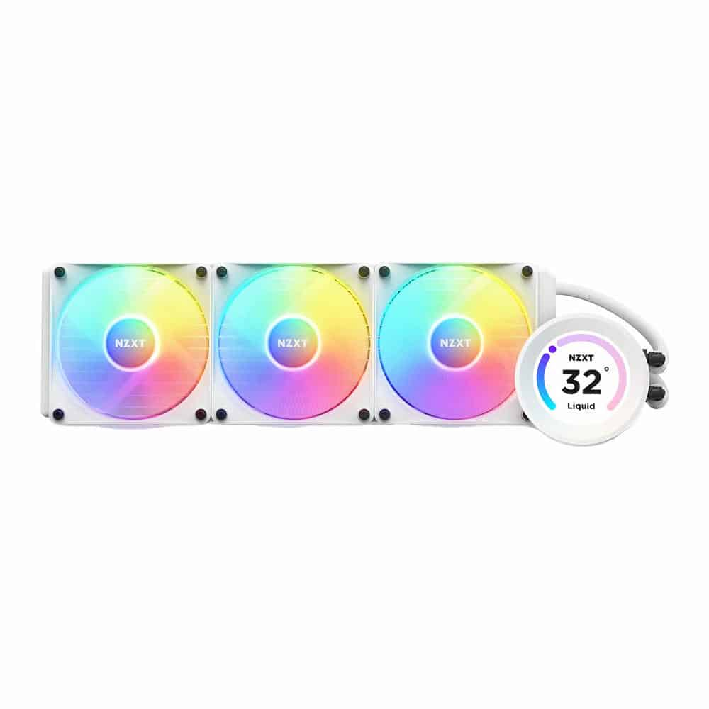 (image for) NZXT Kraken ELite 360 RGB White AIO Intel/AMD CPU Hydro-Cooler (2023 Edition)